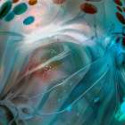 USA-Colorado-Fort Collins. Borosilicate marble close-up. Art Print